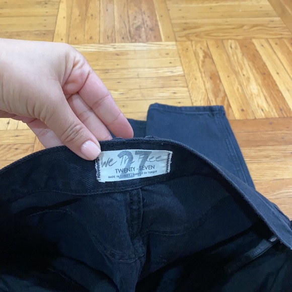 Free people stovepipe black Jean size 27 - Picture 7 of 8